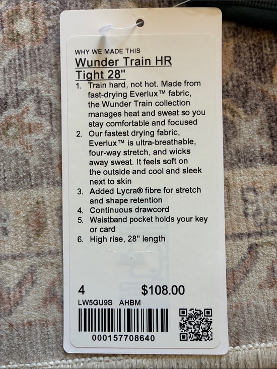 lululemon athletica Pants - NWT Wunder Train HR Tight 28" Leggings